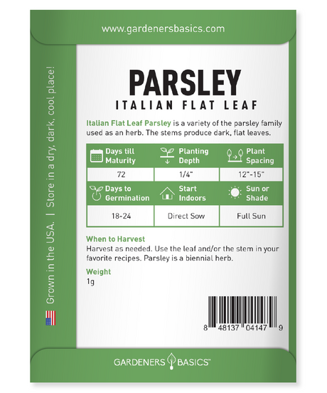Italian Flat Leaf Parsley: A Must-Have Herb for Your Garden