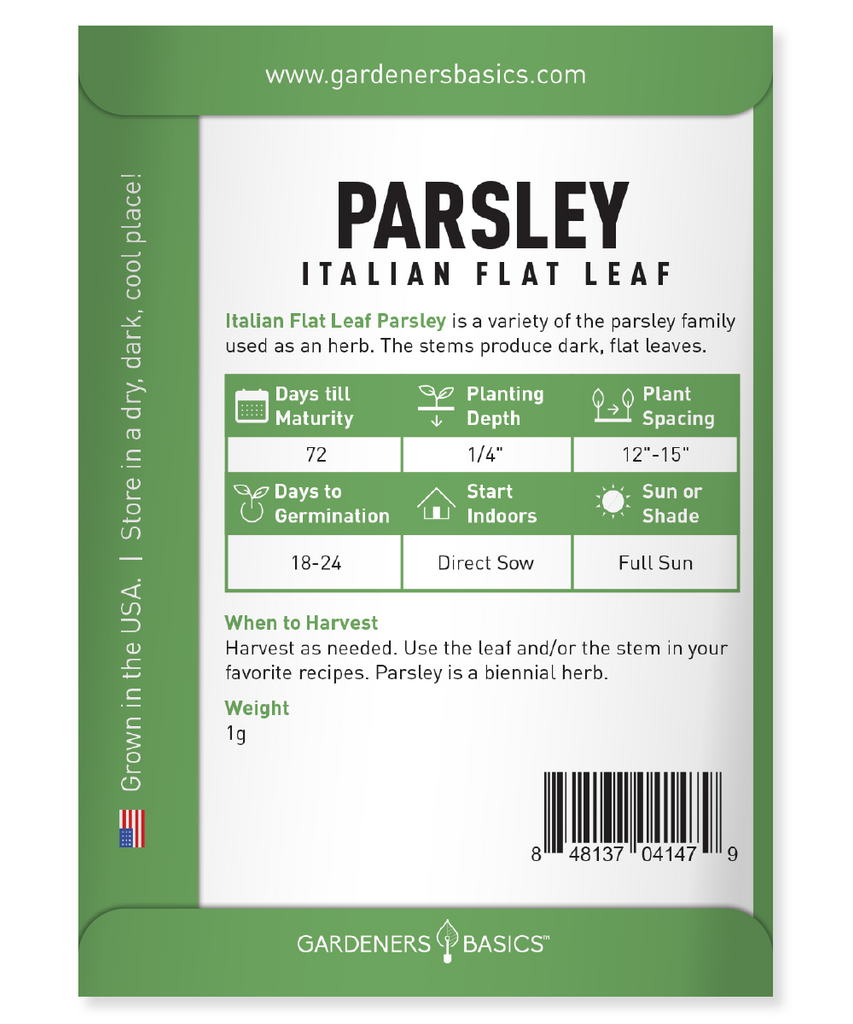 Italian Flat Leaf Parsley: A Must-Have Herb for Your Garden