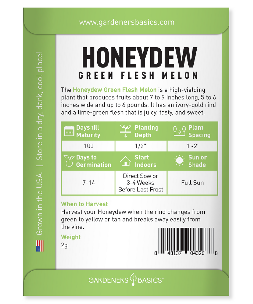 Grow Nutrient-Rich Green Flesh Honeydew Melons in Your Backyard