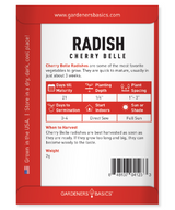 Cherry Belle Radish Seeds For Planting Non-GMO Seeds For Home Garden
