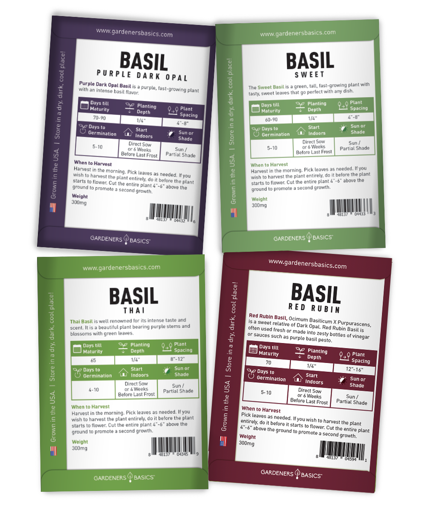 Culinary Basil Seed Variety Pack: Enhance Your Cooking Experience