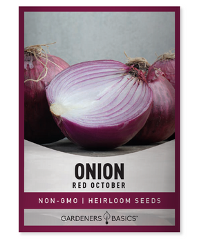 Red October Onion Seeds Onion Seeds Homegrown Onions Non-GMO Seeds Organically Grown Seeds Sweet Onions Flavorful Onions Easy-to-Grow Onions Garden Seeds Vegetable Garden High-Yielding Onion Seeds Long Storage Life Onions Red October Onions Onion Seed Germination Onion Cultivation