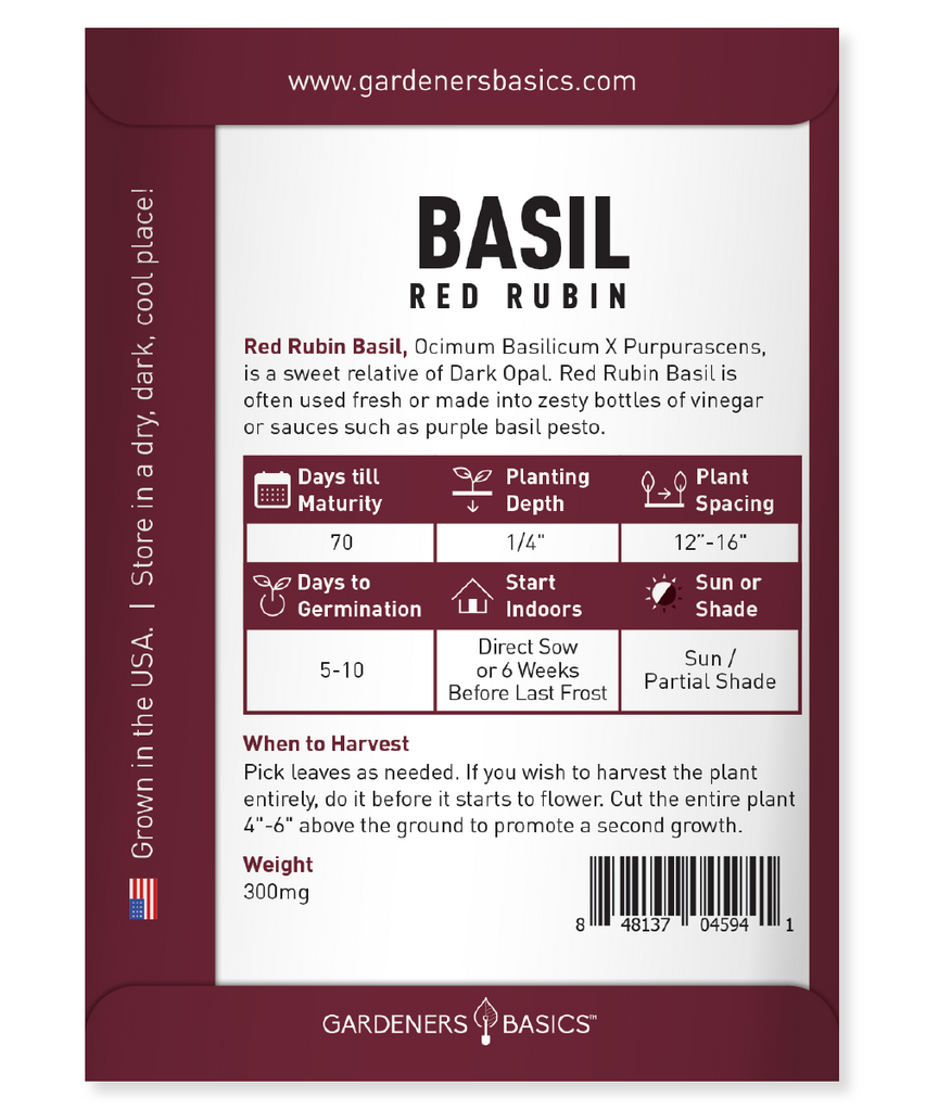 Red Rubin Basil Seeds: Frequently Asked Questions (FAQs) Answered