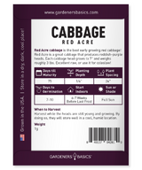 Premium Red Acre Cabbage Seeds - Grow Vibrant & Nutritious Cabbages at Home