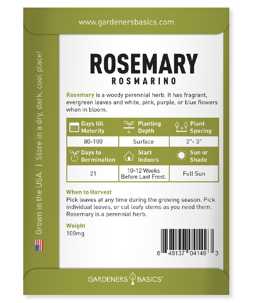Premium Rosemary Seeds for Planting: Grow Your Own Flavorful Herb Garden