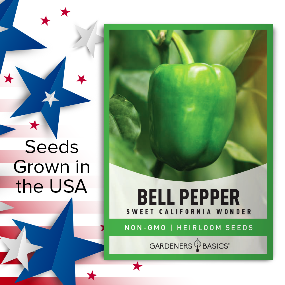Sweet California Wonder Bell Pepper Seeds For Planting Non-GMO Seeds For Home Vegetable Garden USA