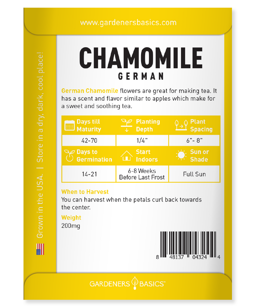 Grow Your Herbal Haven: German Chamomile Seeds for a Peaceful Garden