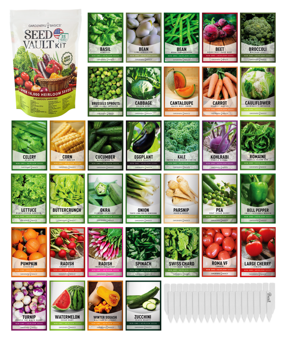 Home Garden Seed Collection - 30 Vegetables - SurvivalGardenSeeds