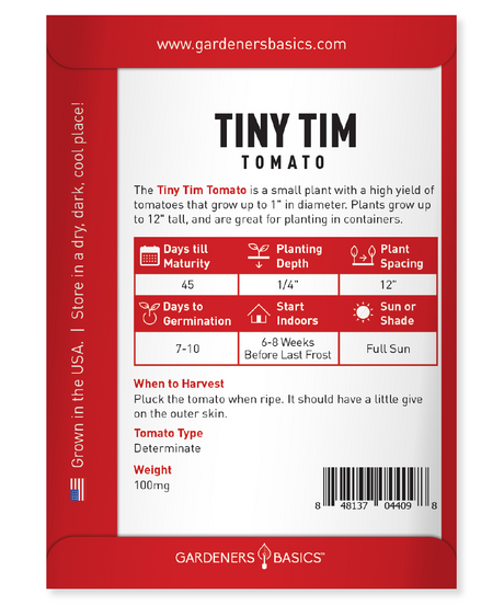 Grow Fresh, Nutrient-Rich Tiny Tim Tomatoes in Your Own Backyard