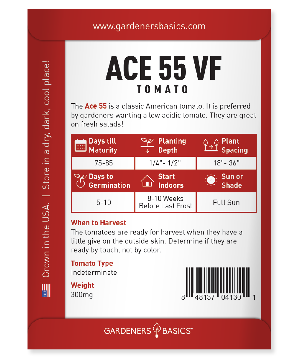 Buy Ace 55 Tomato Seeds - Disease-Resistant, Non-GMO, Heirloom Variety
