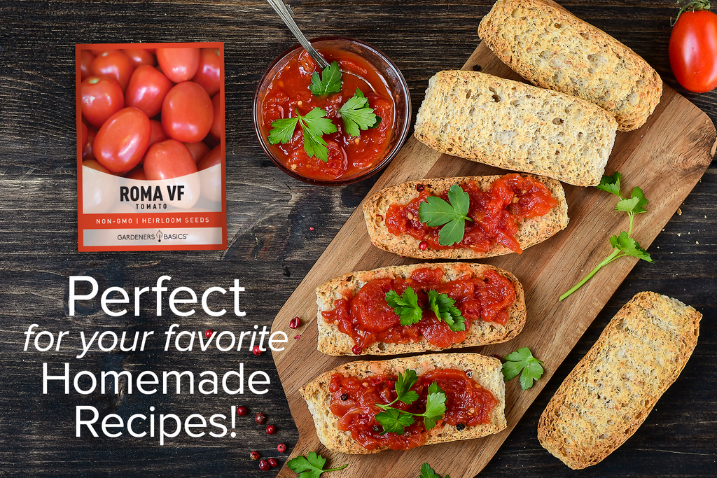 Roma VF Tomato Seeds For Planting Non-GMO Seeds For Home Vegetable Garden Homemade Recipes