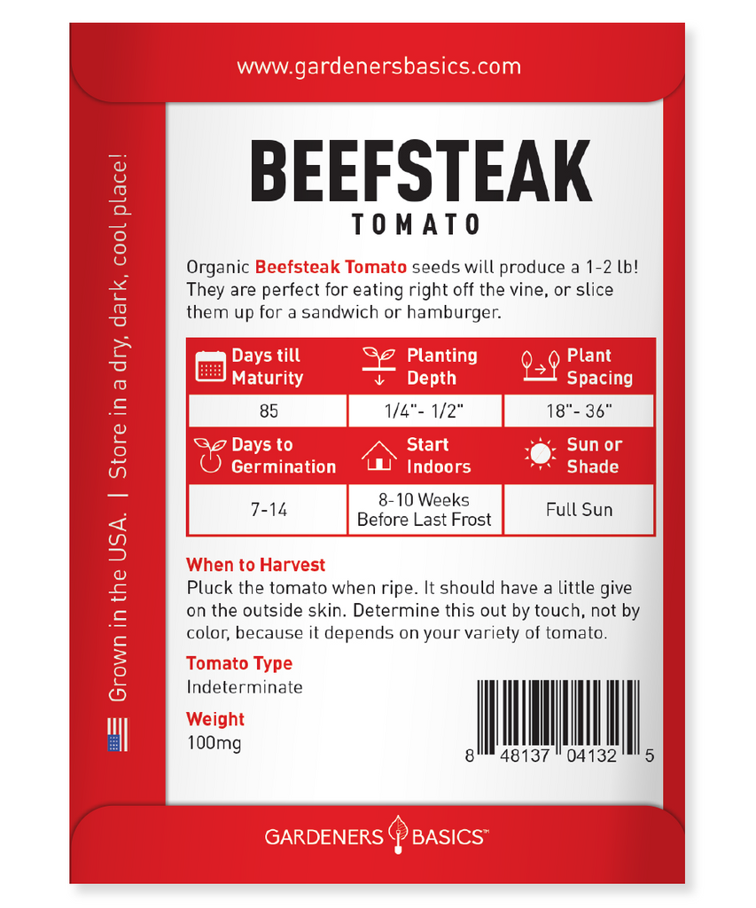Beefsteak Tomato Seeds for Planting - Rich, Bold Tomato Flavor