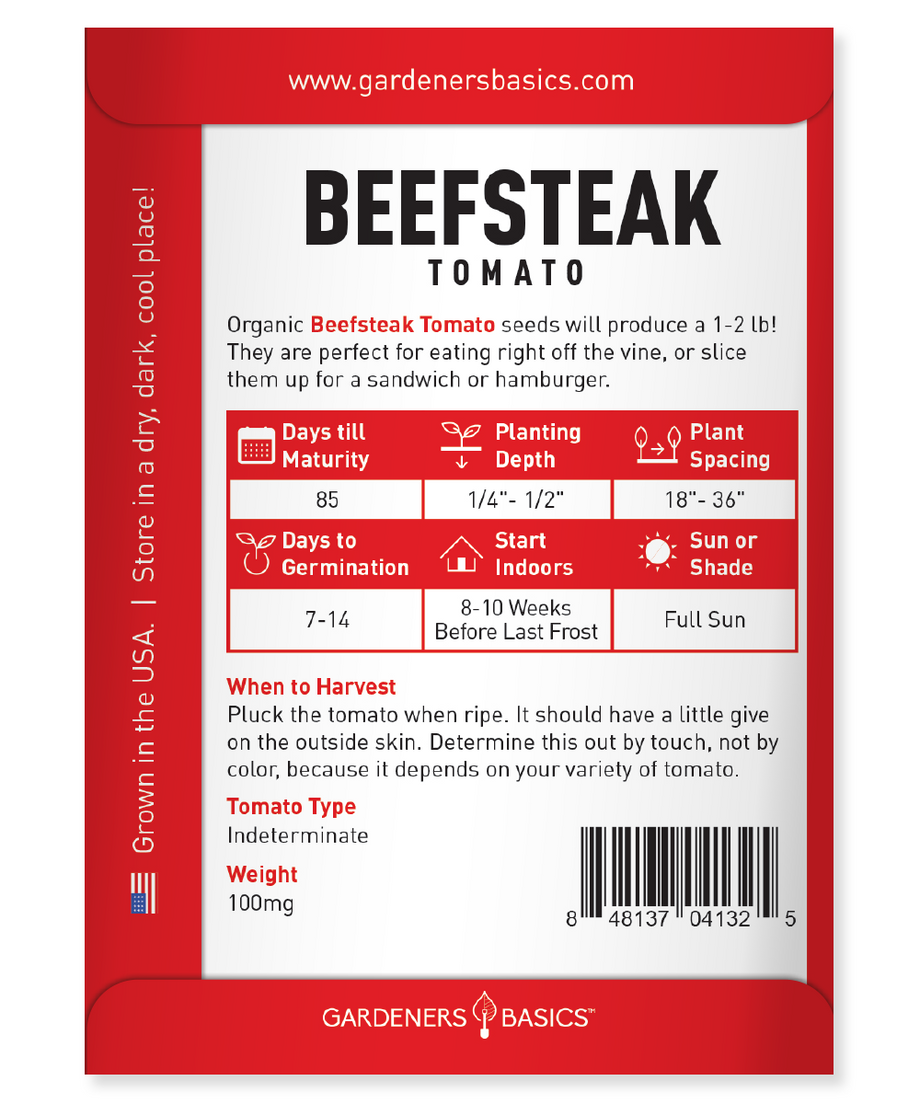 Beefsteak Tomato Seeds - Grow Huge, Flavorful Tomatoes at Home