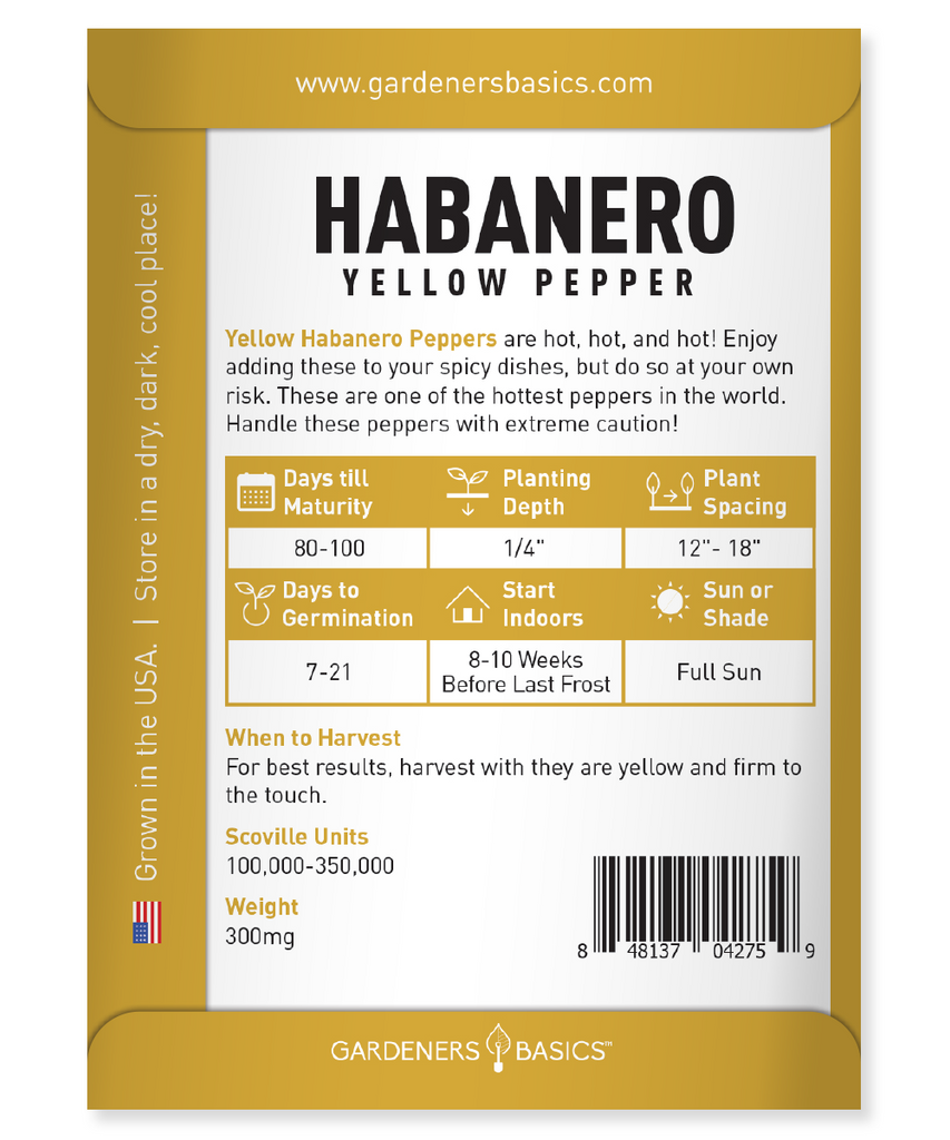 Grow Your Own Yellow Habanero Peppers: A Step-by-Step Guide