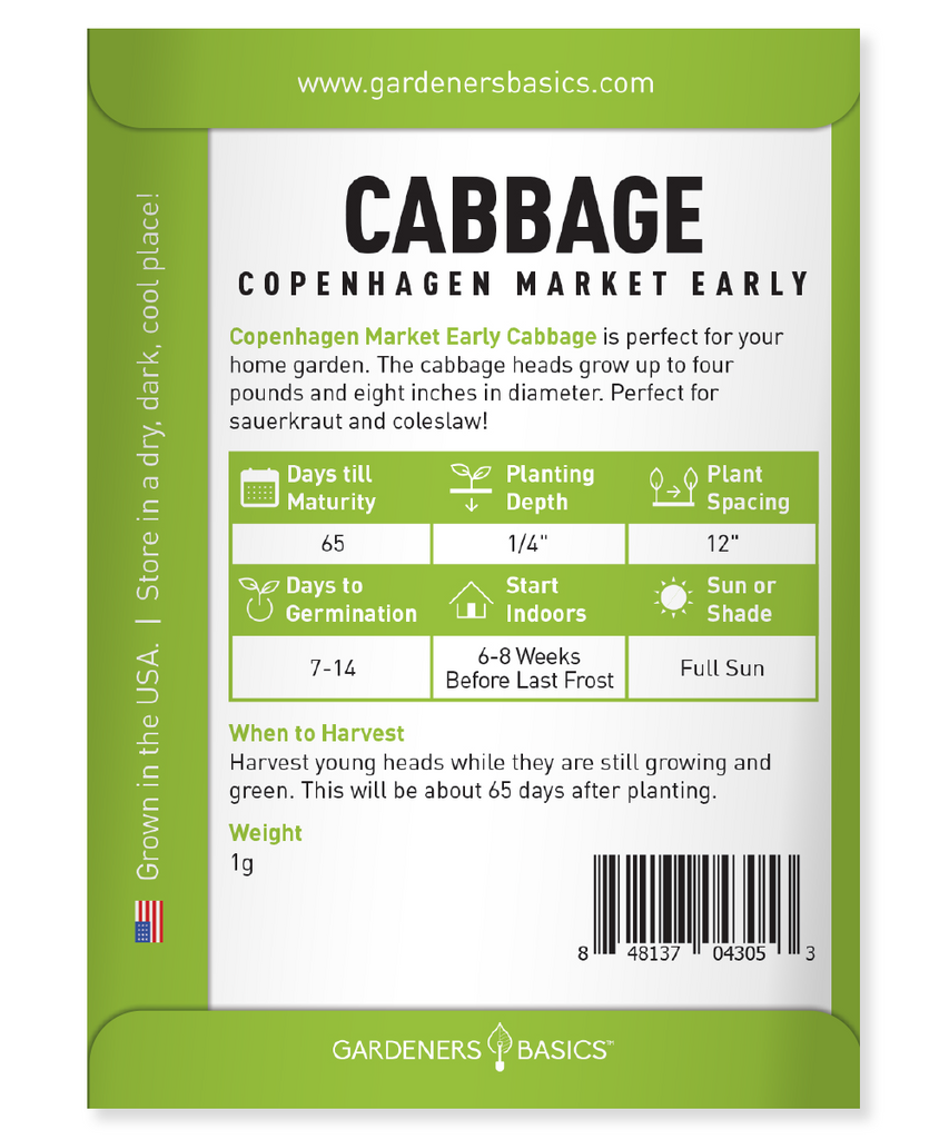 Transform Your Garden with Early Copenhagen Market Cabbage Seeds