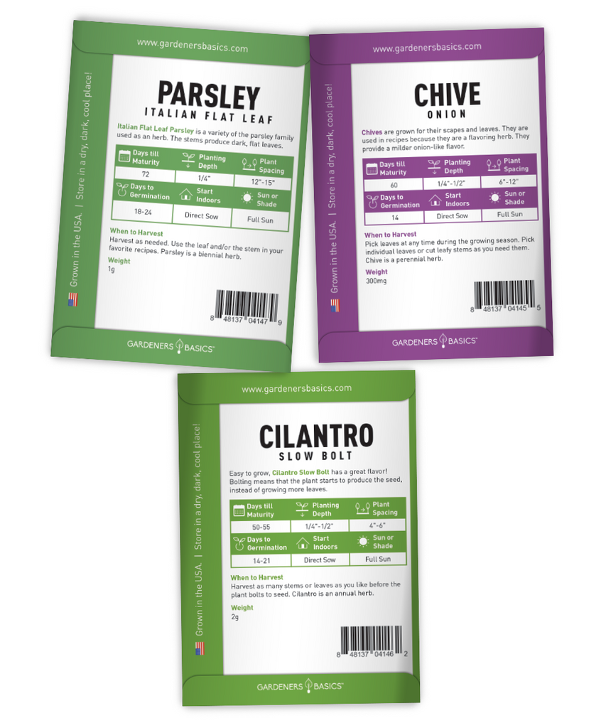 Culinary Herb Seeds Variety Kit Non-GMO Seeds For Planting Home Garden