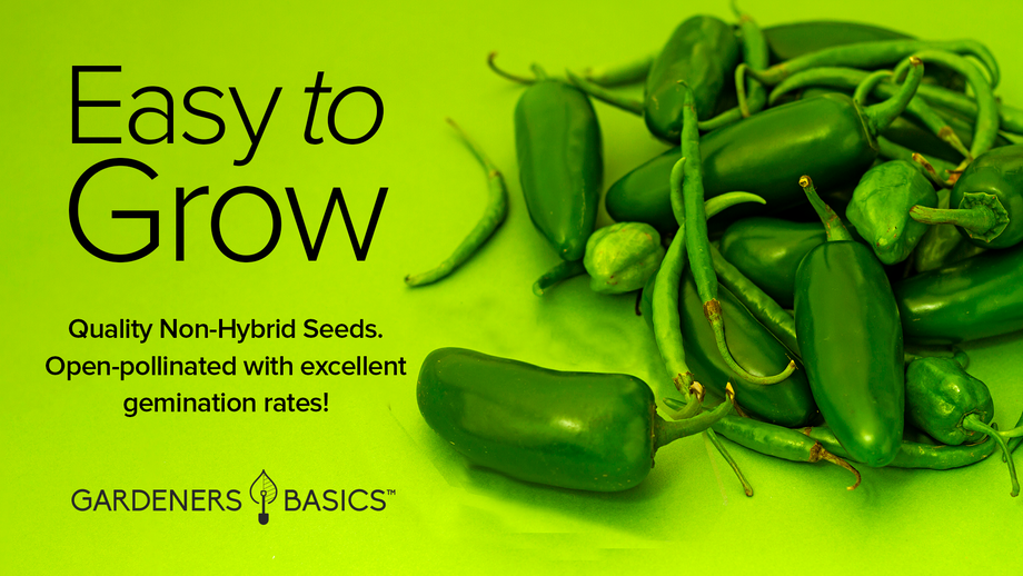 jalapeno seeds planting Gardeners Basics, Jalapeno Pepper Seeds for Planting Heirloom Non-GMO Jalapeno Peppers Plant Seeds for Home Garden Vegetables Makes a Great Gift for