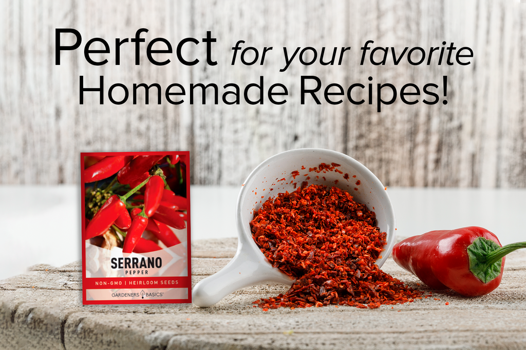 Serrano Pepper Seeds For Planting Non-GMO Seeds For Home Pepper Garden Vegetables Homemade Recipes
