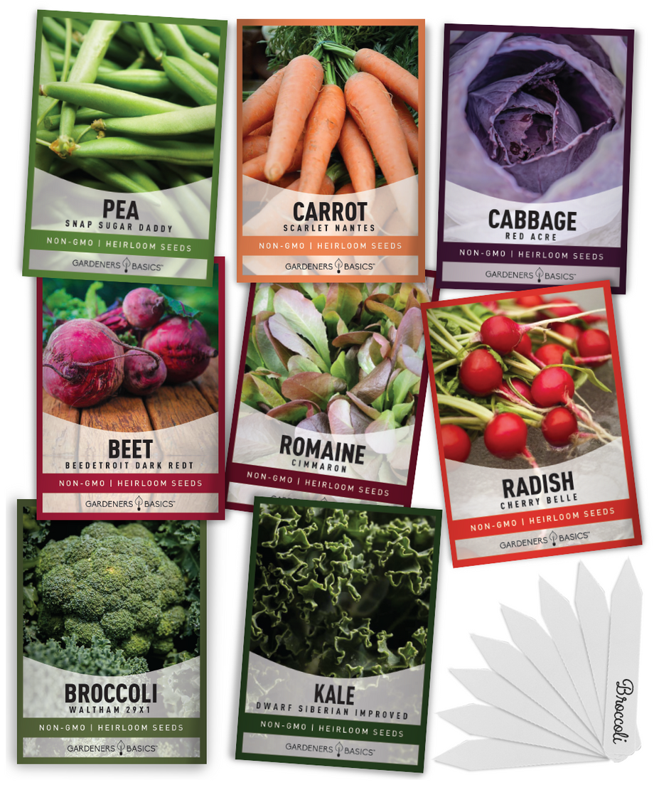 Winter Vegetable Seeds - 8 Cold-Tolerant Heirloom Seed Varieties, image size:920x1104